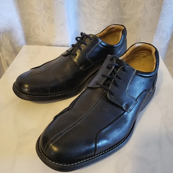 Johnston &amp; Murphy Men's Shuler Bicycle Oxford Shoes, Size 10.5m, Black