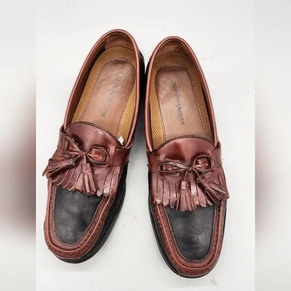 Johnston &amp; Murphy Shoes Men 10 Aragon II Kiltie Tassel Narrow
