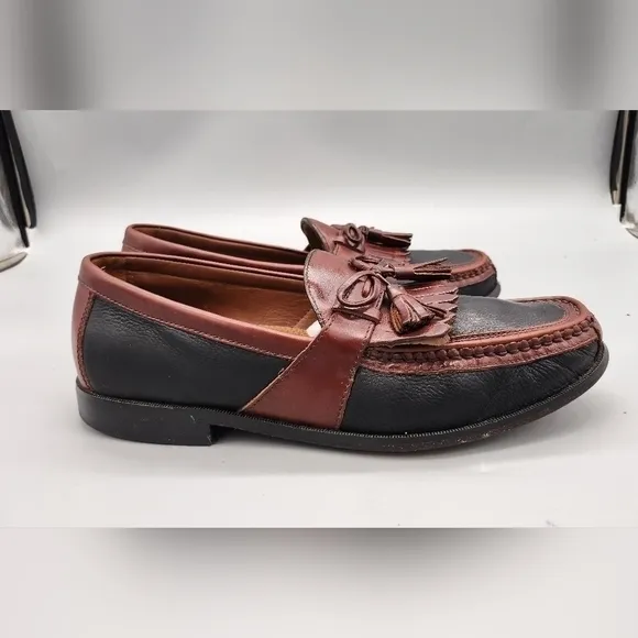 Johnston &amp; Murphy Shoes Men 10 Aragon II Kiltie Tassel Narrow