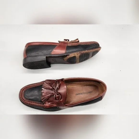 Johnston &amp; Murphy Shoes Men 10 Aragon II Kiltie Tassel Narrow