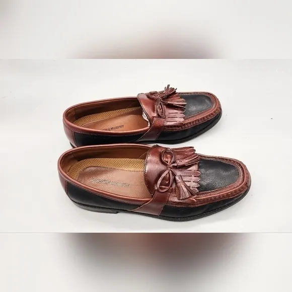 Johnston &amp; Murphy Shoes Men 10 Aragon II Kiltie Tassel Narrow