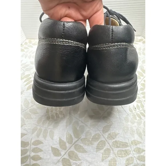 Johnston &amp; Murphy Shuler Bicycle Men's Size‎ 10 W Black Leather Shoes  20-7222
