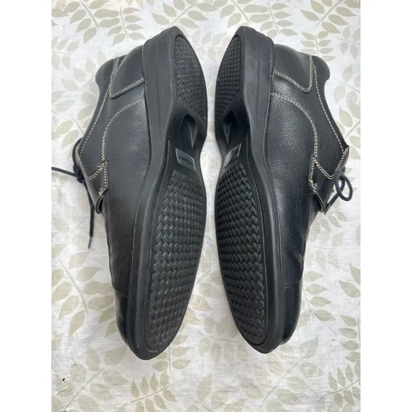 Johnston &amp; Murphy Shuler Bicycle Men's Size‎ 10 W Black Leather Shoes  20-7222
