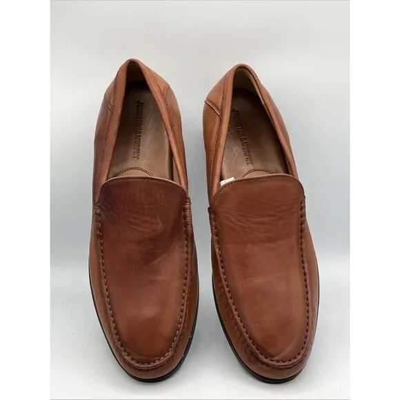 Johnston Murphy Men's 11M Hawkins Venetian Glove Leather Loafer Cognac Sheepskin