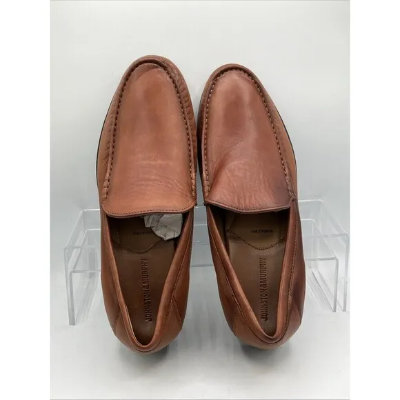 Johnston Murphy Men's 11M Hawkins Venetian Glove Leather Loafer Cognac Sheepskin