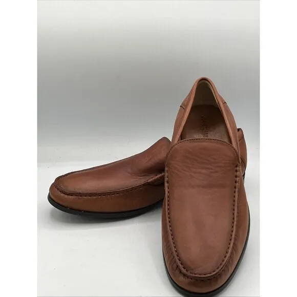Johnston Murphy Men's 11M Hawkins Venetian Glove Leather Loafer Cognac Sheepskin