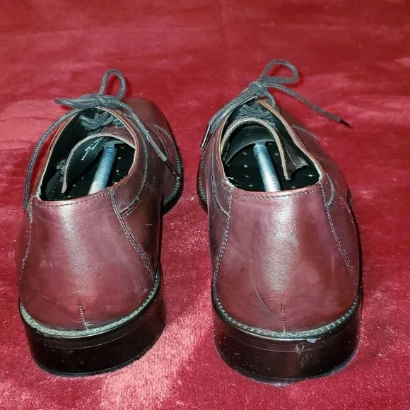 JOHNSTON &amp; MURPHY J. Murphy Novick Burgundy Cap Toe Shoes | Size‎ 13M 59-11703