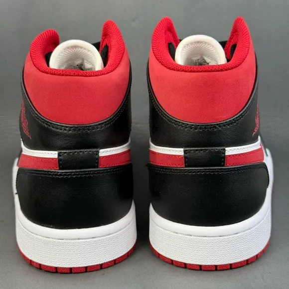 Jordan 1 Mid Gym Red Black White athletic sneaker shoes men’s size 11