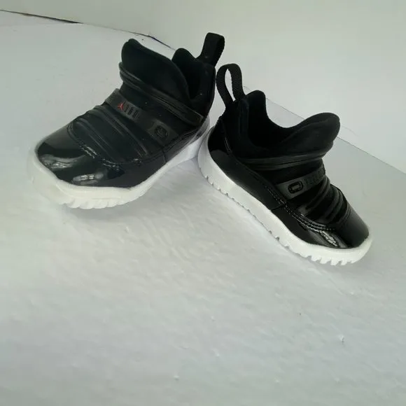 Jordan 11 Retro Little Flex (TD) 5c, BRED Black