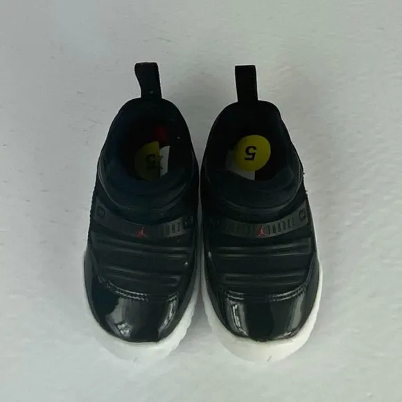 Jordan 11 Retro Little Flex (TD) 5c, BRED Black