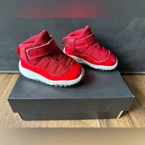 Jordan 11 Retro 'Win Like 96', Gym-Red, Toddler, Size 5C, Preowned