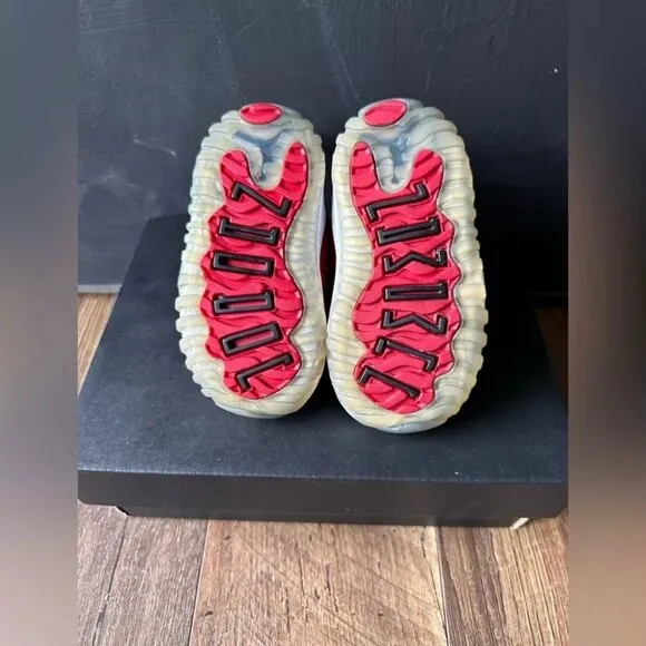 Jordan 11 Retro 'Win Like 96', Gym-Red, Toddler, Size 5C, Preowned