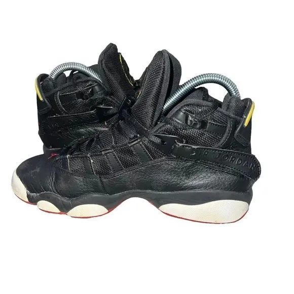 Jordan Big Kid's 6 Rings Black/White-Gym Red Size 5Y