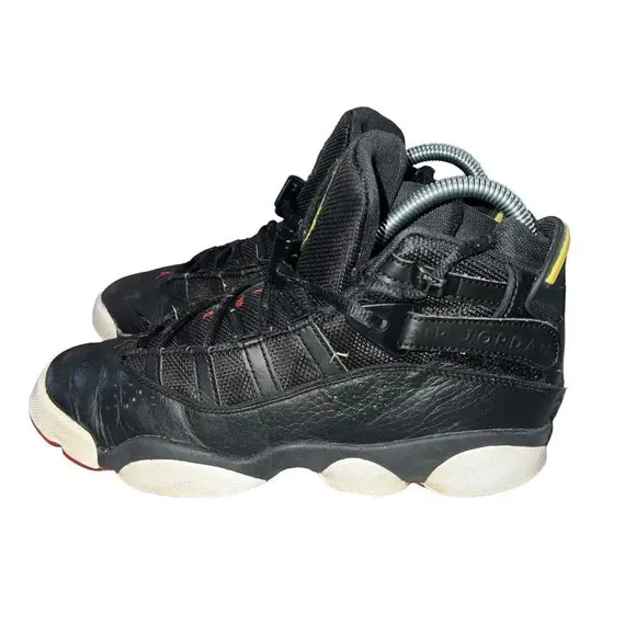 Jordan Big Kid's 6 Rings Black/White-Gym Red Size 5Y