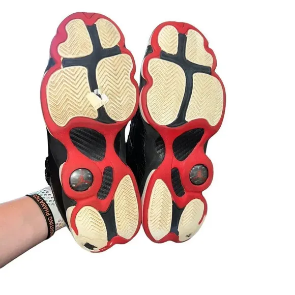 Jordan Big Kid's 6 Rings Black/White-Gym Red Size 5Y