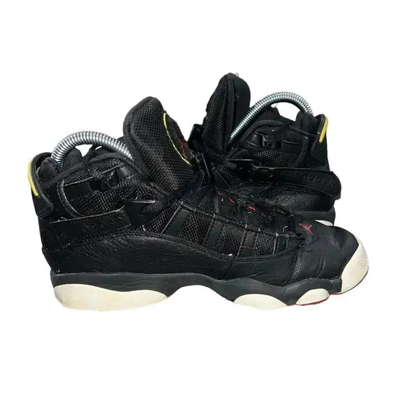 Jordan Big Kid's 6 Rings Black/White-Gym Red Size 5Y