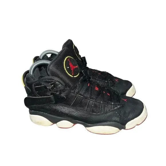 Jordan Big Kid's 6 Rings Black/White-Gym Red Size 5Y