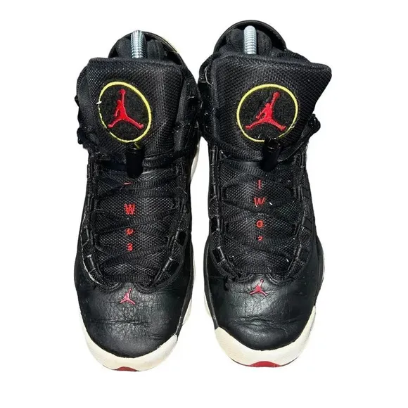 Jordan Big Kid's 6 Rings Black/White-Gym Red Size 5Y