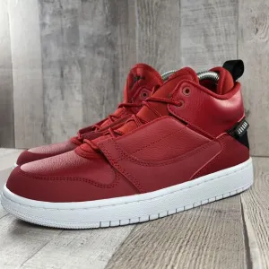 Jordan Fadeaway GS Boys' Mid Top Sneaker Shoes Gym Red White Size 6Y AO1331-600
