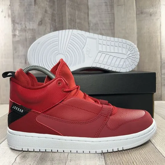 Jordan Fadeaway GS Boys' Mid Top Sneaker Shoes Gym Red White Size 6Y AO1331-600