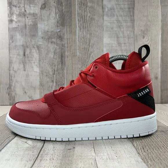 Jordan Fadeaway GS Boys' Mid Top Sneaker Shoes Gym Red White Size 6Y AO1331-600