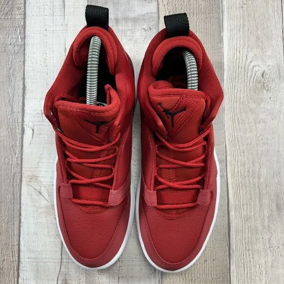 Jordan Fadeaway GS Boys' Mid Top Sneaker Shoes Gym Red White Size 6Y AO1331-600