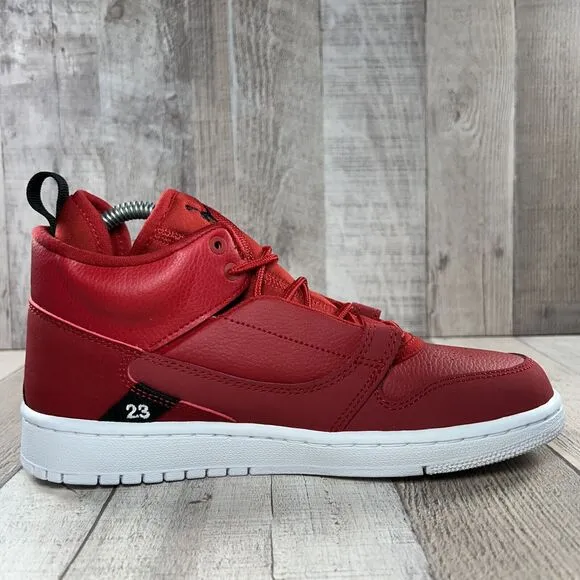 Jordan Fadeaway GS Boys' Mid Top Sneaker Shoes Gym Red White Size 6Y AO1331-600