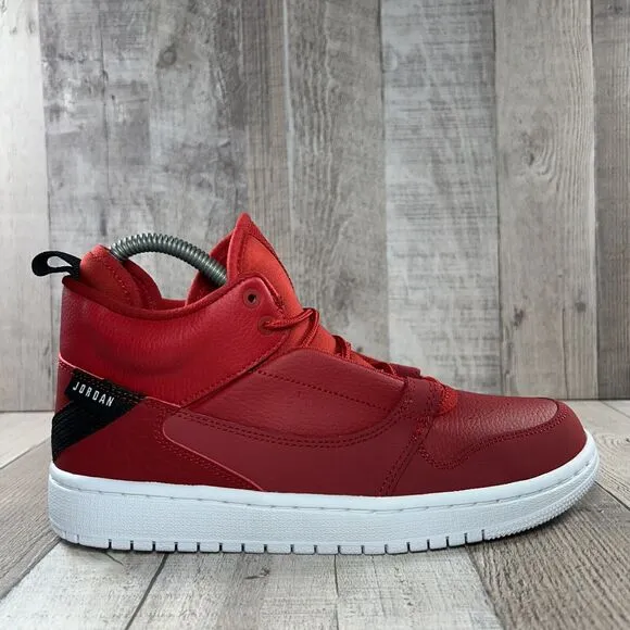 Jordan Fadeaway GS Boys' Mid Top Sneaker Shoes Gym Red White Size 6Y AO1331-600
