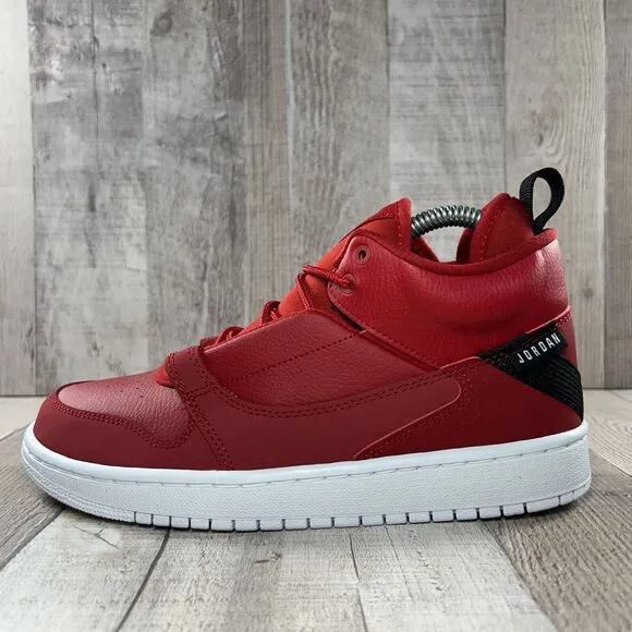 Jordan Fadeaway GS Boys' Mid Top Sneaker Shoes Gym Red White Size 7Y AO1331-600