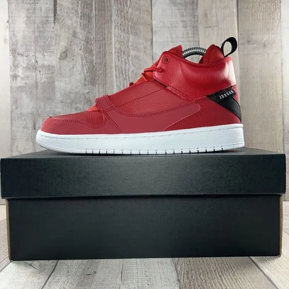 Jordan Fadeaway GS Boys' Mid Top Sneaker Shoes Gym Red White Size 7Y AO1331-600