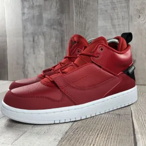 Jordan Fadeaway GS Boys' Mid Top Sneaker Shoes Gym Red White Size 7Y AO1331-600