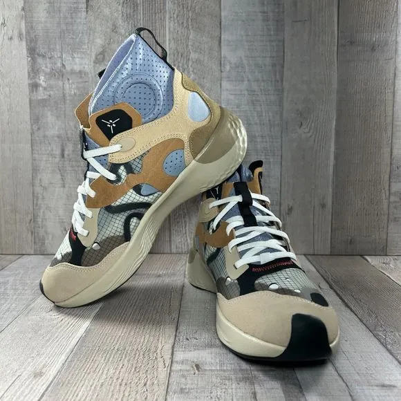 Jordan Men's Delta 3 SP Basketball Shoes Mid Top Sneakers Driftwood Brown Size 7