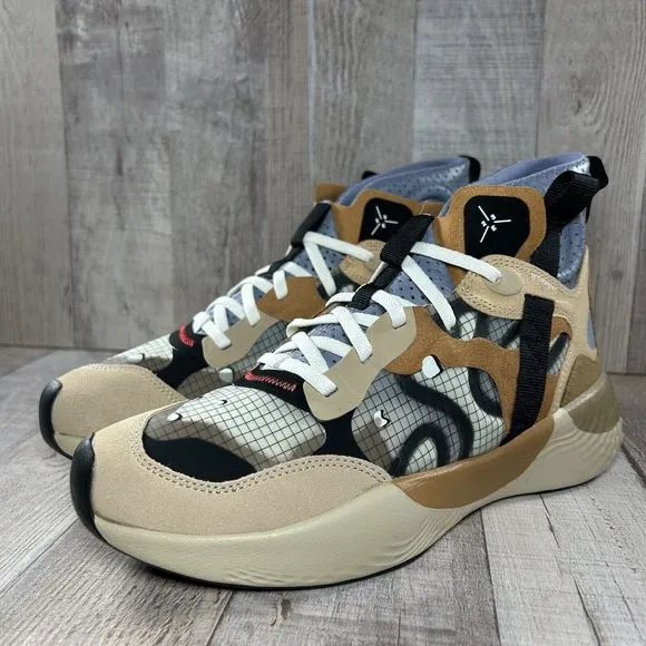 Jordan Men's Delta 3 SP Basketball Shoes Mid Top Sneakers Driftwood Brown Size 7