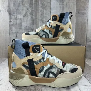 Jordan Men's Delta 3 SP Basketball Shoes Mid Top Sneakers Driftwood Brown Size 7