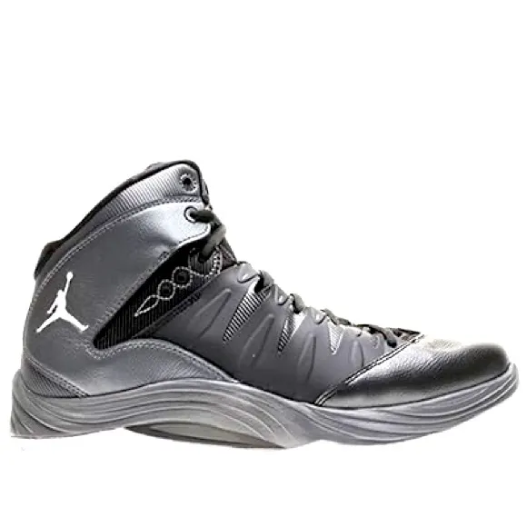 Jordan men's prime fly dark grey white basketball shoe sz 12.5 B49
