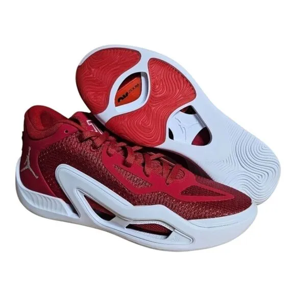Jordan Red and White Athletic Shoes with Low Top Design and Jumpman fb2863 600