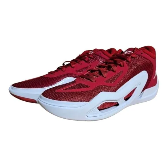 Jordan Red and White Athletic Shoes with Low Top Design and Jumpman fb2863 600