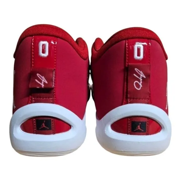 Jordan Red and White Athletic Shoes with Low Top Design and Jumpman fb2863 600