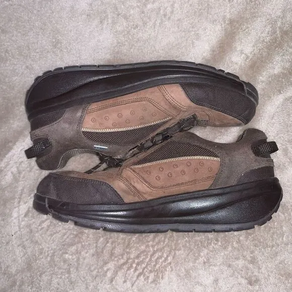Joya Mens Sz 12.5 Ortholite Leather Shoes Vertigo PTX Brown Rubber Soles Medical