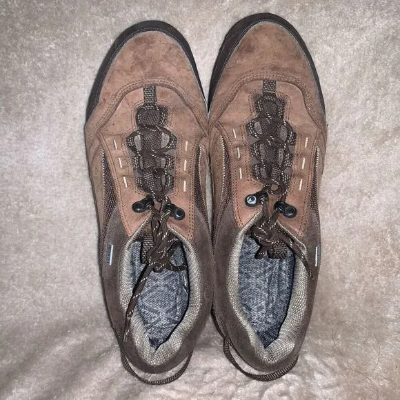 Joya Mens Sz 12.5 Ortholite Leather Shoes Vertigo PTX Brown Rubber Soles Medical