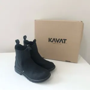 Kavat Sz EU 30 Husum XC Black Leather Boots About Sz 12/12.5 Kid Swedish Brand