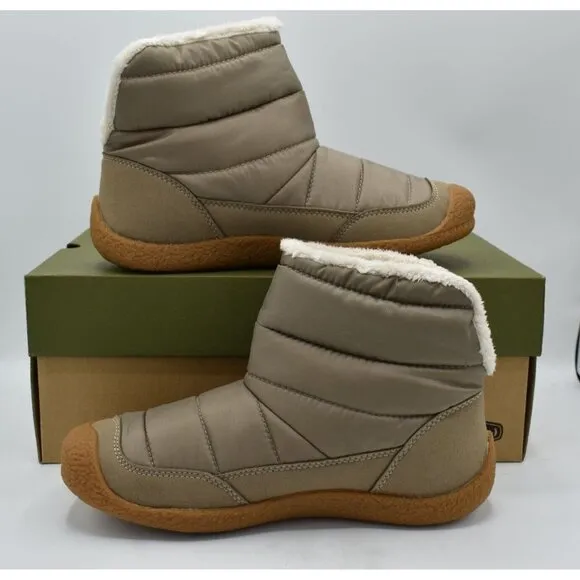 Keen Womens Size 8.5 Howser Fold Down Timberwolf Taupe Pull On Shoes