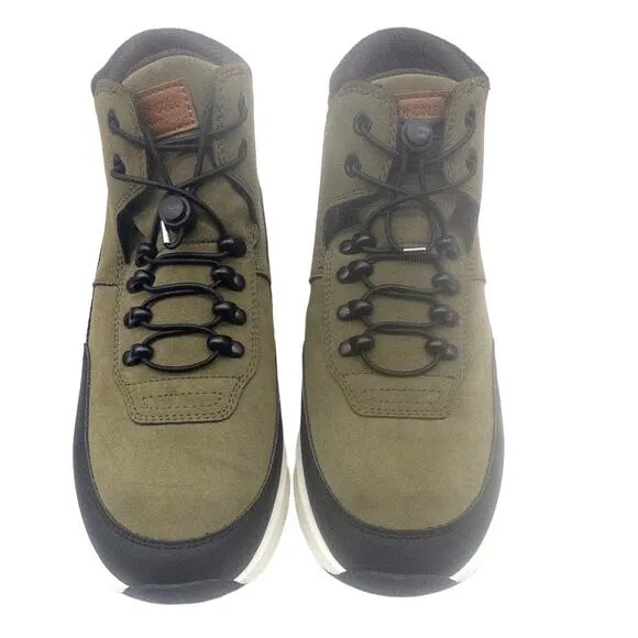 Kenneth Cole Men's Sneaker Boots Shoes High Top  Olive Green Size 8 9 10 13