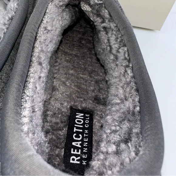 Kenneth Cole Reaction Mens Sz 11.5 Grey Ankir Quilted Slip-On Shoes