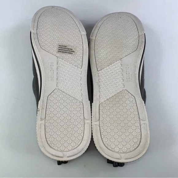 Kenneth Cole Reaction Mens Sz 11.5 Grey Ankir Quilted Slip-On Shoes