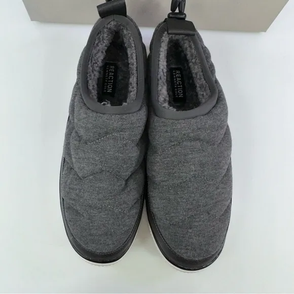 Kenneth Cole Reaction Mens Sz 11.5 Grey Ankir Quilted Slip-On Shoes