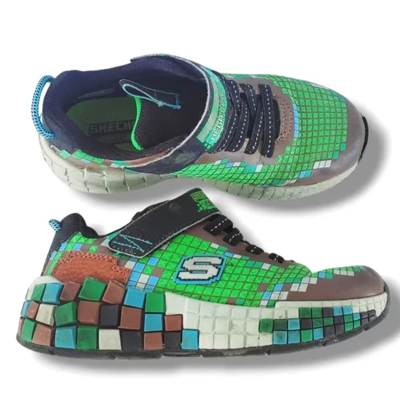 Kids' Mega Craft Sneaker Little Big Kid Boy Green Black Block Shoes Size 1