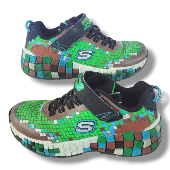 Kids' Mega Craft Sneaker Little Big Kid Boy Green Black Block Shoes Size 1