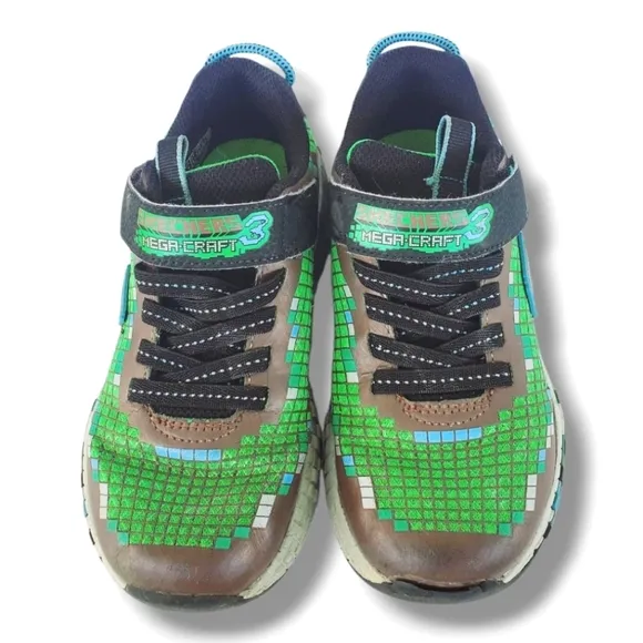 Kids' Mega Craft Sneaker Little Big Kid Boy Green Black Block Shoes Size 1
