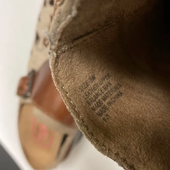 KLOGS Austin Taupe Suede Tapestry Clog Shoes Sz 9